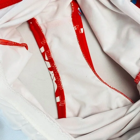 LOFT Beachcomber Plunge Bow Tie One Piece Swimsuit Size M -NWOT - Picture 9 of 9